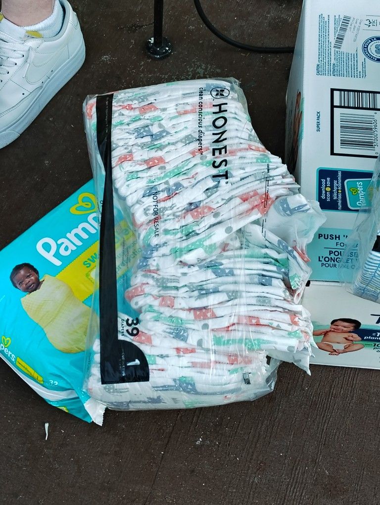 Diapers size 1 FREE