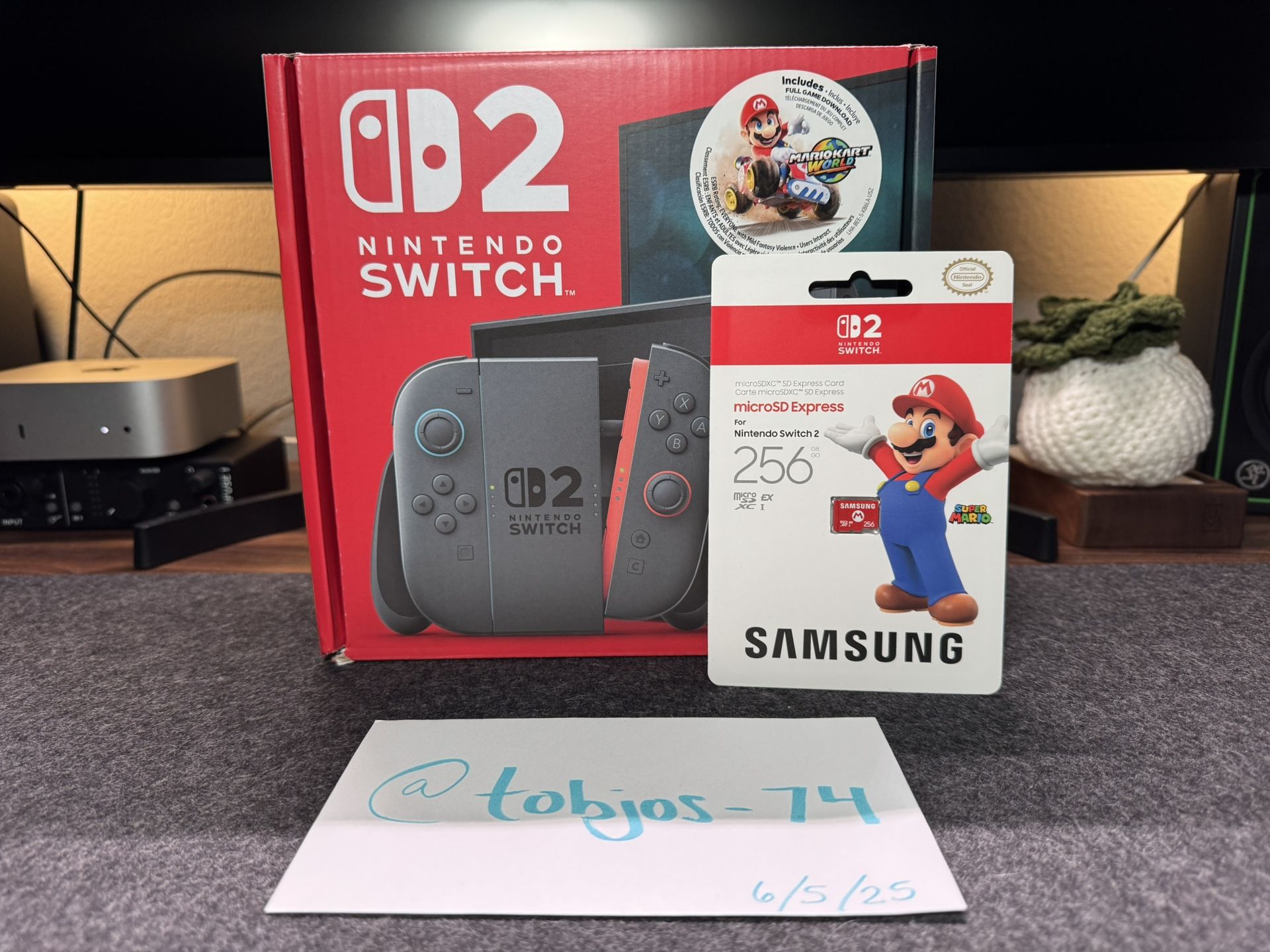 Nintendo Switch 2 + Mario Kart World Bundle - Includes A 256gb SD Card