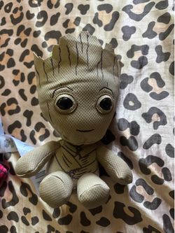 groot plushy and mini spider man