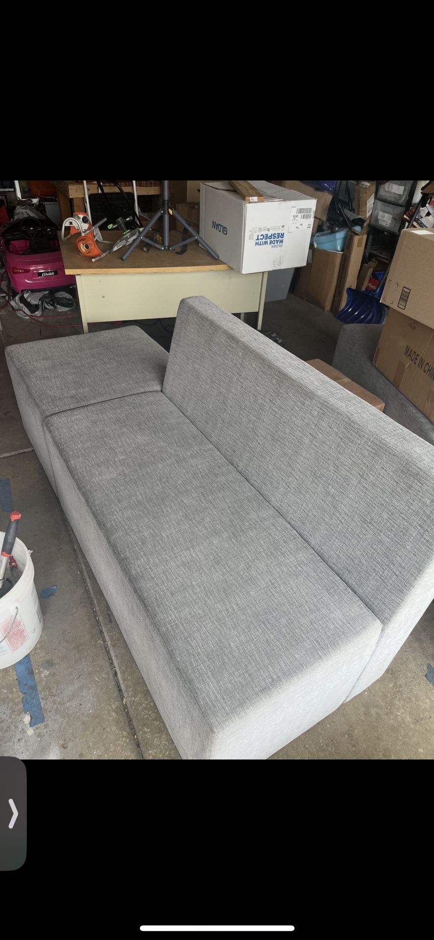 Two Grey Couches