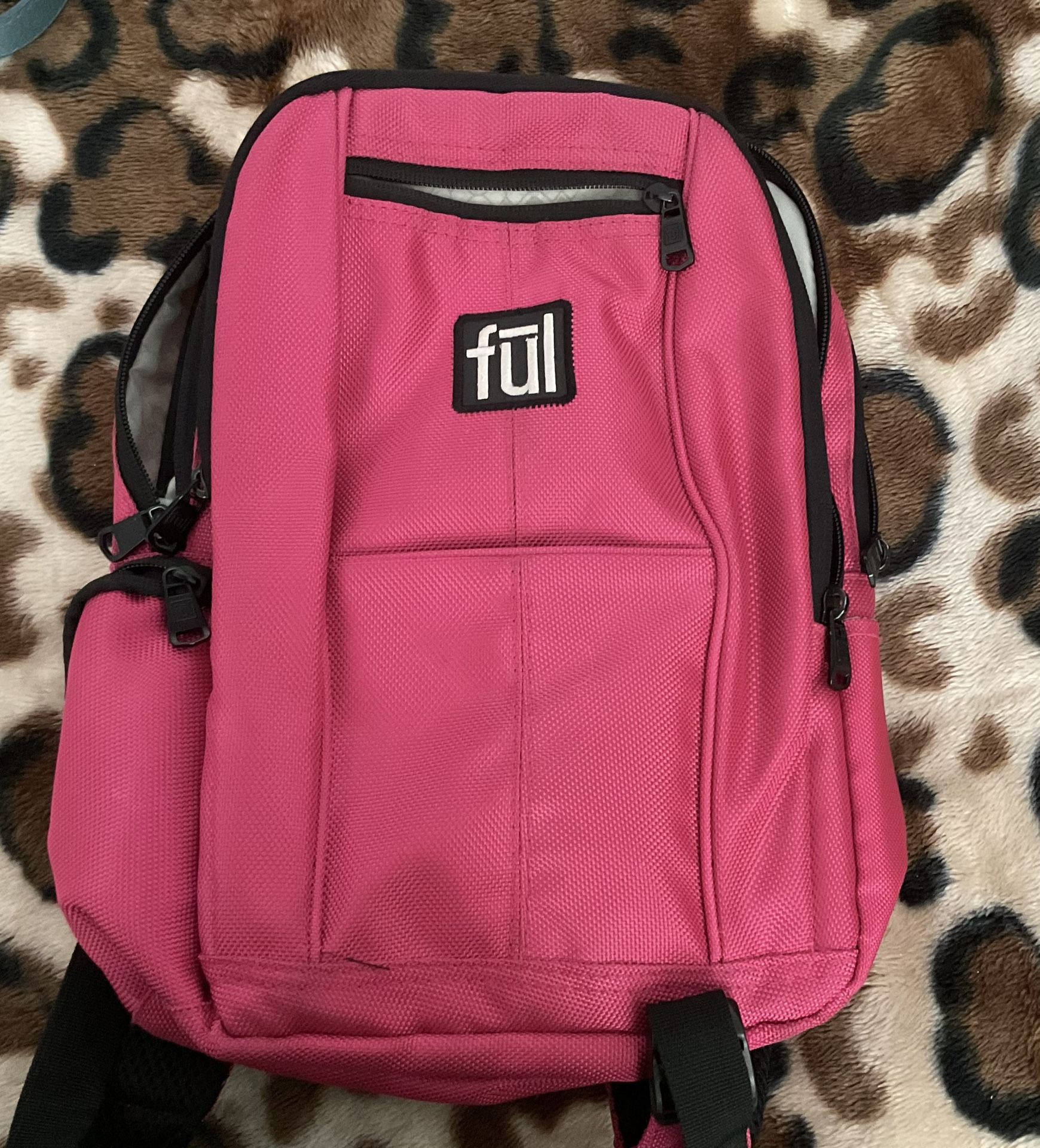 Ful Fuchsia Backpack Carry On Hiking Walking School Bag