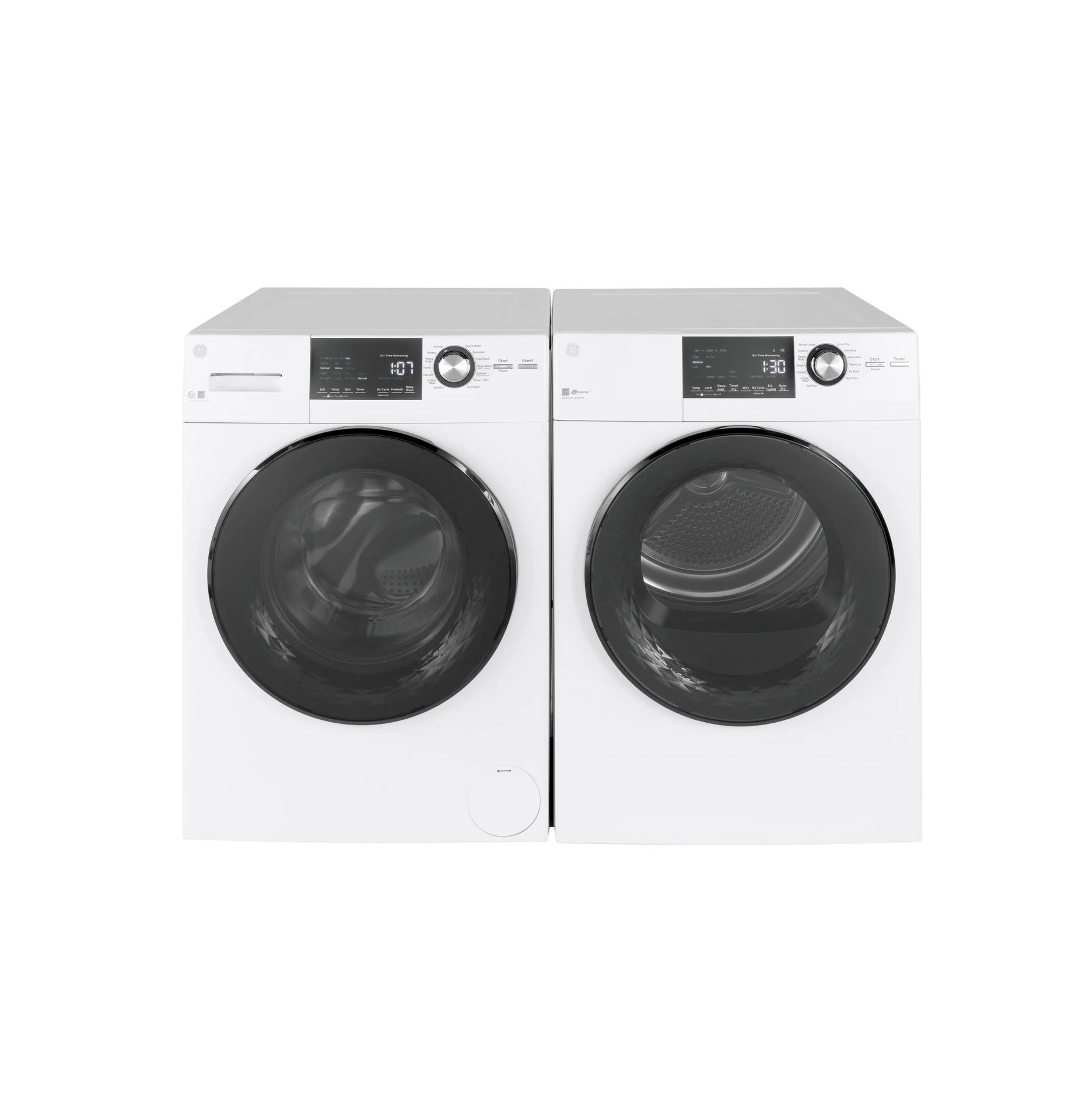 New In Box Front Load GE 24” Washer Dryer Electric Set + Steam