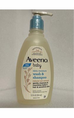 Aveeno Baby Daily Moisture Wash & Shampoo 12oz