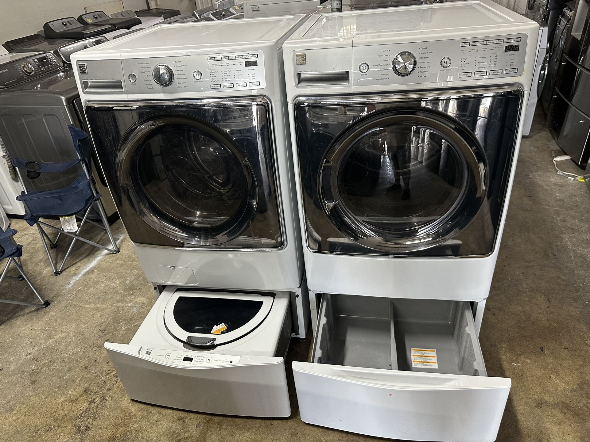 🌆💯Kenmore Elite Washer Jumbo Dryer Electric Nice Set🌆💯