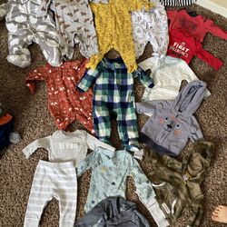 0-3 Month Baby Boy Clothing Lot 