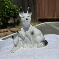 Vintage Porcelain German Shepherds 