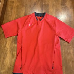Men’s Nike baseball shirt with zipper pockets shipping available