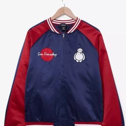 Disney Big Hero 6 Baymax San Fransokyo Satin Bomber Jacket (Negotiable)