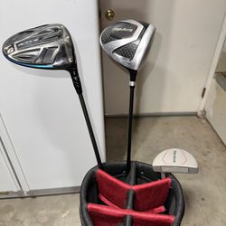 Used Golf Bag, Drivers, & Putter Bundle