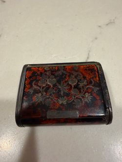 Antique 18th Century French Decorative Hinged Box – Floral Inlay – Estate Piece