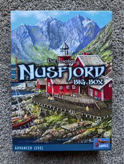 Nusfjord Big Box Board Game with 3D Printed Organizer