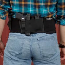 Comfort Tac Ultimate Belly Band Gun Holster XL (Belly Up To 54”) Black Right US