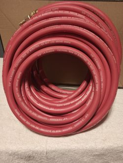 Air hose 50 ft quality 3/8 dia rubber hose new unused