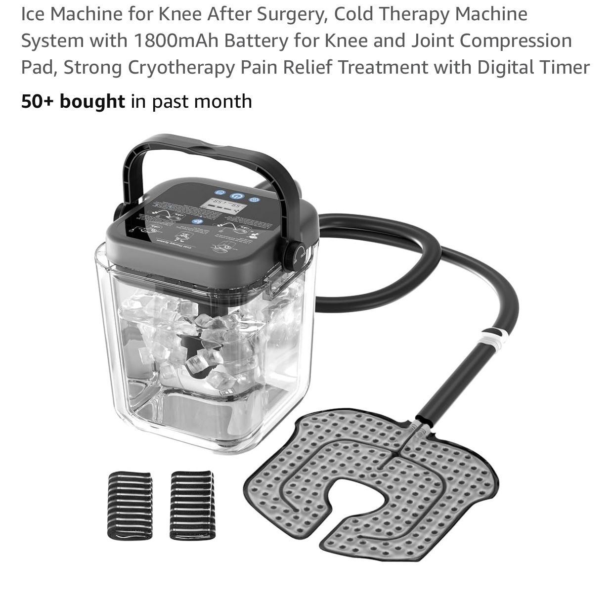 Cold Therapy Machine For Use After Knee Surgery