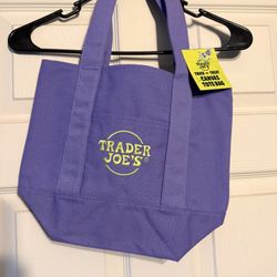 Trader Joes Purple Halloween Mini Tote 
