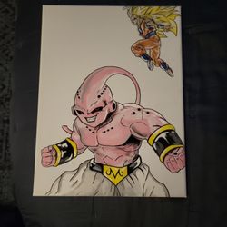 Canvas Painting 16x12 DBZ 