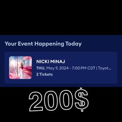Nicki Minaj Tickets  (5/9/24) 8pm 