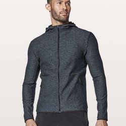 Lululemon Surge Warm Full Zip Heathered Nocturnal Teal Black Sz. XXL