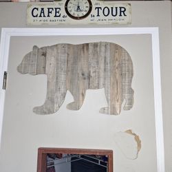 Wooden Bear Cut Out15x24