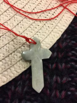 Auth cross jade pendants, brand new!