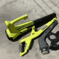 Ryobi 18v Trimmer And Blower