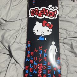 Hello kitty skateboard deck