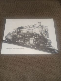 Celebrating Union Pacific's No. 4466  75 th Birthday Poster  (  Signed  )