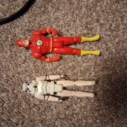 Star Wars Stormtrooper 1977 Action Figure And 1984 DC The Flash Action Figure