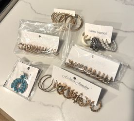 Plated earrings