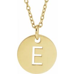 18K Yellow Gold-Plated Sterling Silver InitialNecklace