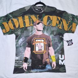 Civil Regime WWE John Cena Camo Oversized Tee Small