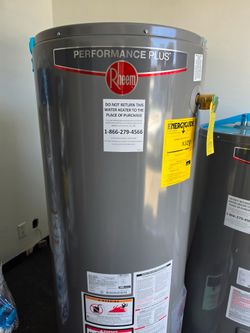 Gas propane electric water heaters available Rheem Performance