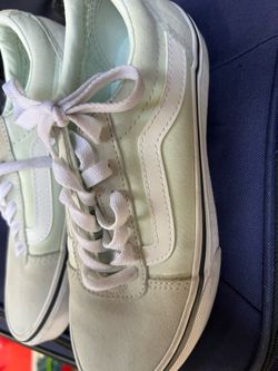 Vans shoes light mint color good condition size 5.5