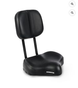 ADDMOTOR Extra Wide Bike Seat with Backrest, Comfortable Electric Tricycle Cushion Seat 