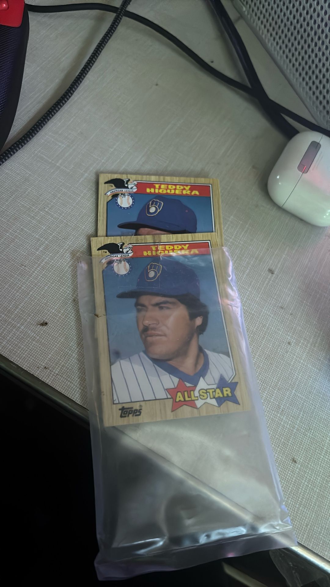 Baseball Card American League (Teddy Higuera)