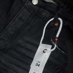 Black(White Splatter) Purple Jeans