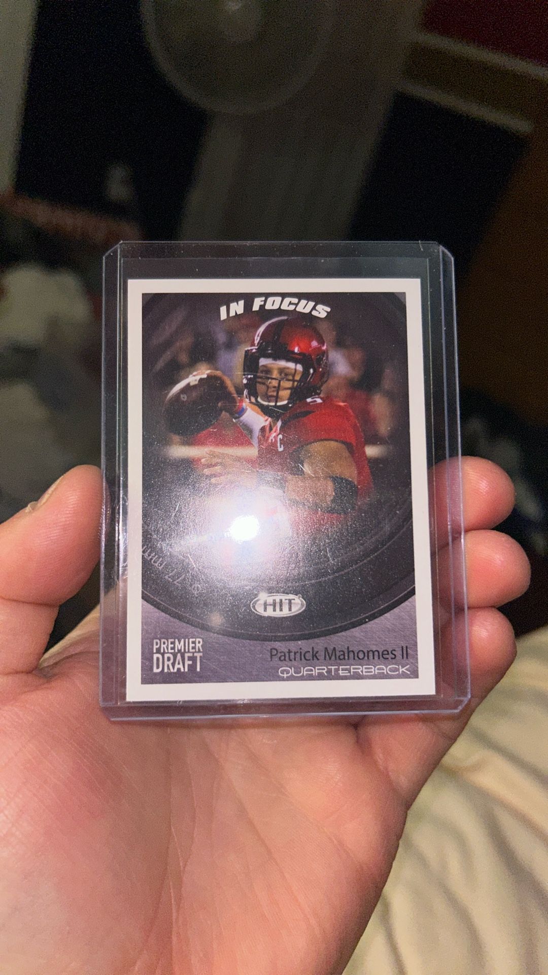 2017 SAGE HIT Premier Draft #43 Patrick Mahomes II IF RC