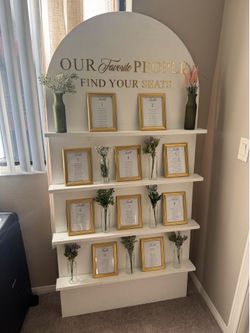 Wooden Seating Chart Board (6’ x 3’)