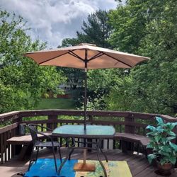 9ft Outdoor Patio Umbrella Beige