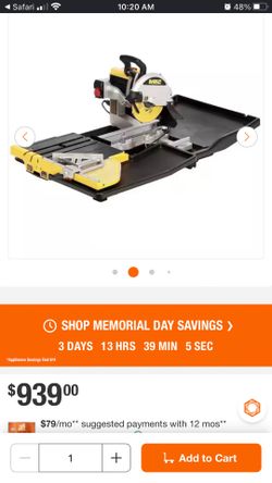 Dewalt tile cutter