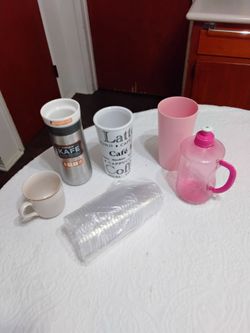 Mixed Drinkware Lot – Mugs, Tumbler, Cups