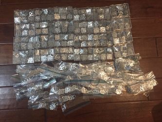 HUGE LOT of Making Memories Script Silver Metal Eyelet Letters for crafts