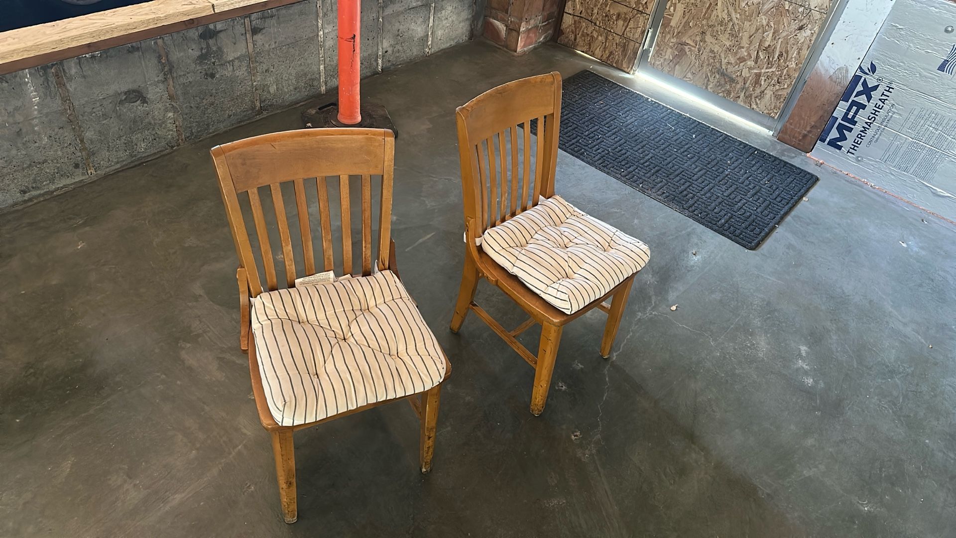 Two Chairs With Cushions