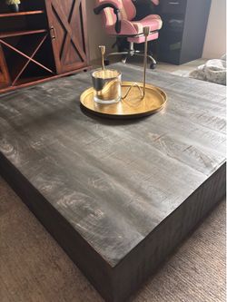 Solid wood coffee table