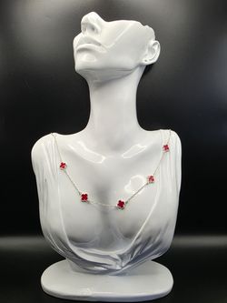 Red Clover Chain Necklace