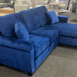 🐉New🐉$10 Down Payment Finance ▪️▪️Monty Navy Reversible Sofa Chaise