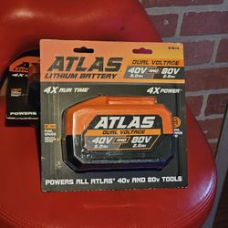 New ATLAS 80V 2.5 Ah and 40V 5.0 Ah Dual Voltage Lithium-Ion Battery