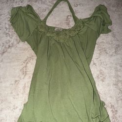 Eyelash couture green shirt 