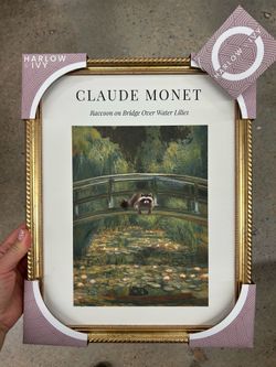 Harlow Gold-Framed Claude Monet Art