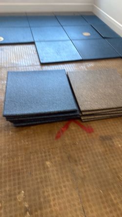 Rubber floor mad gym + garage 24x24